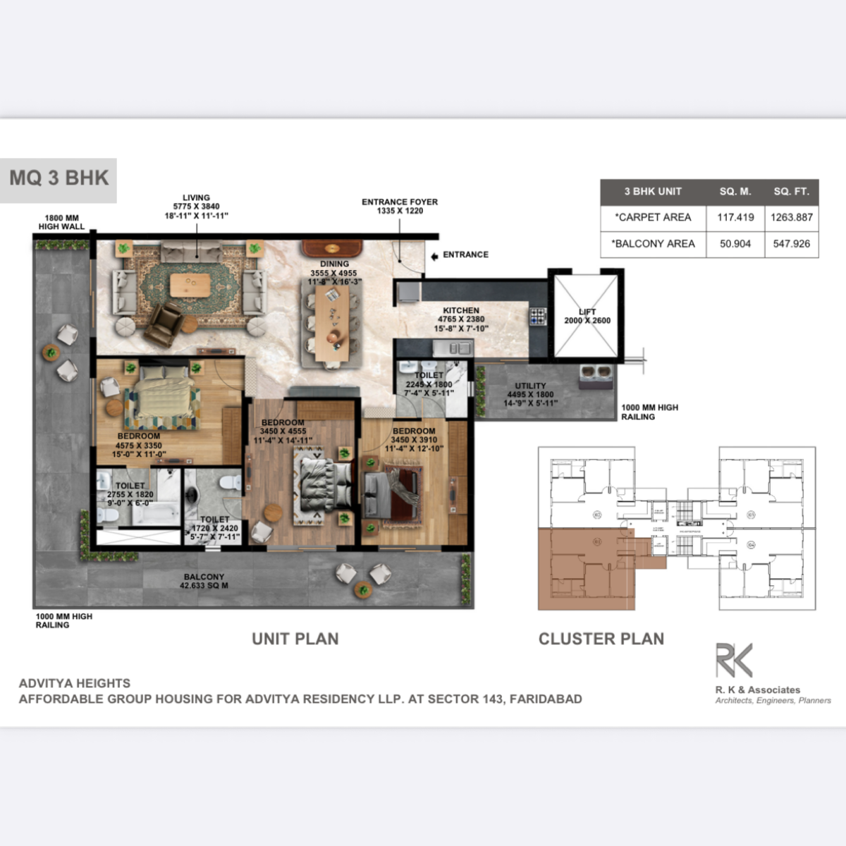 3 BHK Apartment For Sale in Advitya Homes