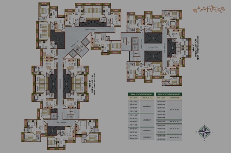 Floor Plan, audumber-flower-valley 1 RK 440 Sq.Ft. Apartment In Joveli Thane 8906987