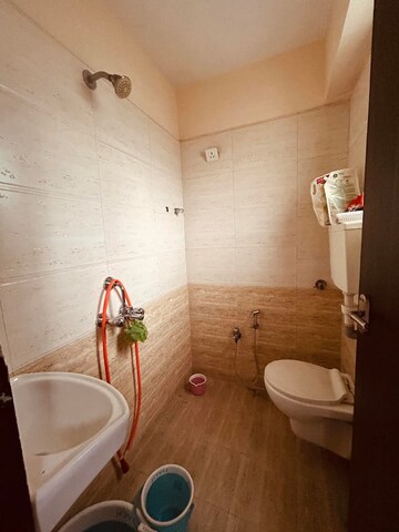 Bathroom in 1 BHK Apartment at Agarwal Vrindavan Gardens, Nalasopara East – for Rent