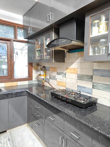 Kitchen in 2 BHK Builder Floor at Saket – for Rent