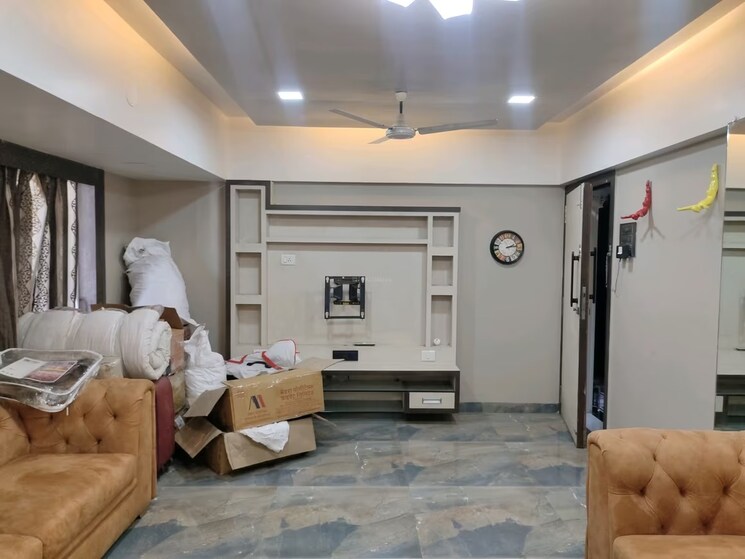 Living Room, trishul-terraces 3.5 Bedroom 2100 Sq.Ft. Penthouse In Kopar Khairane Navi Mumbai 8901669