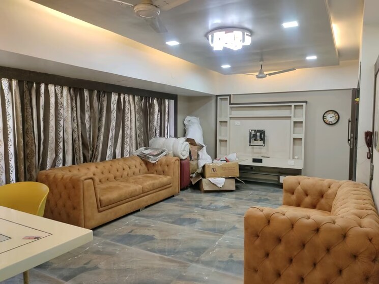 Living Room, trishul-terraces 3.5 Bedroom 2100 Sq.Ft. Penthouse In Kopar Khairane Navi Mumbai 8901669