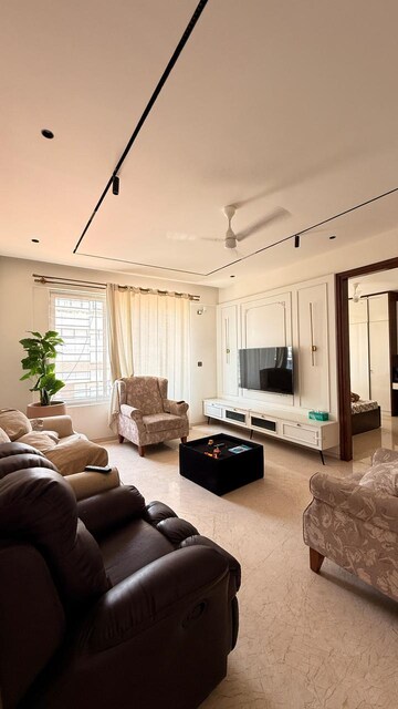 Living Room in 3 BHK Apartment at Soni Novel, Richmond Town – for Rent