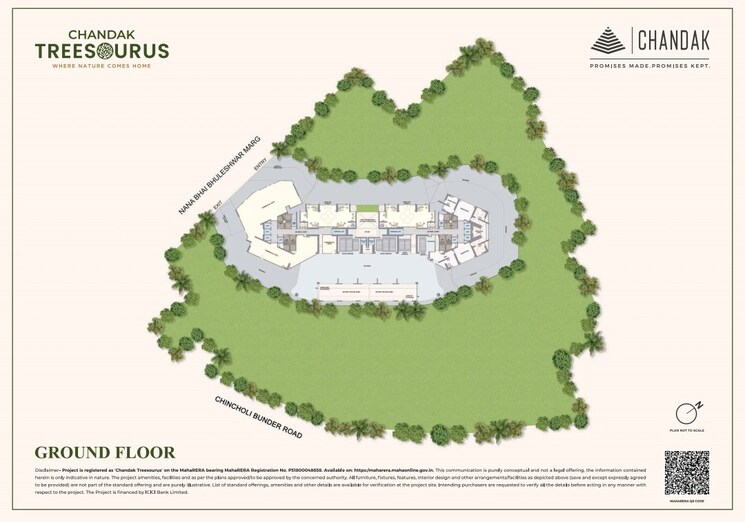 Master Plan, chandak-treesourus 3 Bedroom 1019 Sq.Ft. Apartment In Malad West Mumbai 8907770