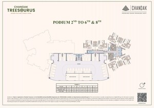 3 BHK Apartment – Map Location View at Chandak Treesourus, Malad West - for Sale