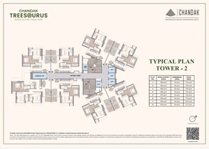 3 BHK Apartment – Map Location View at Chandak Treesourus, Malad West - for Sale