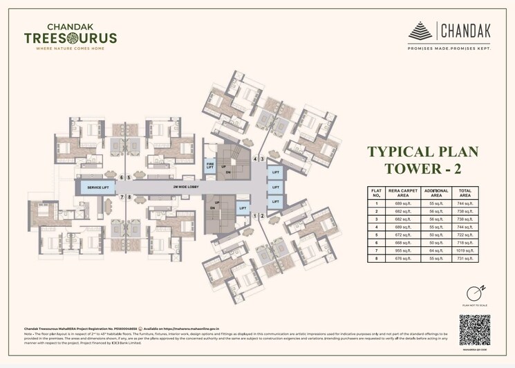 Map Location, chandak-treesourus 3 Bedroom 1019 Sq.Ft. Apartment In Malad West Mumbai 8907770
