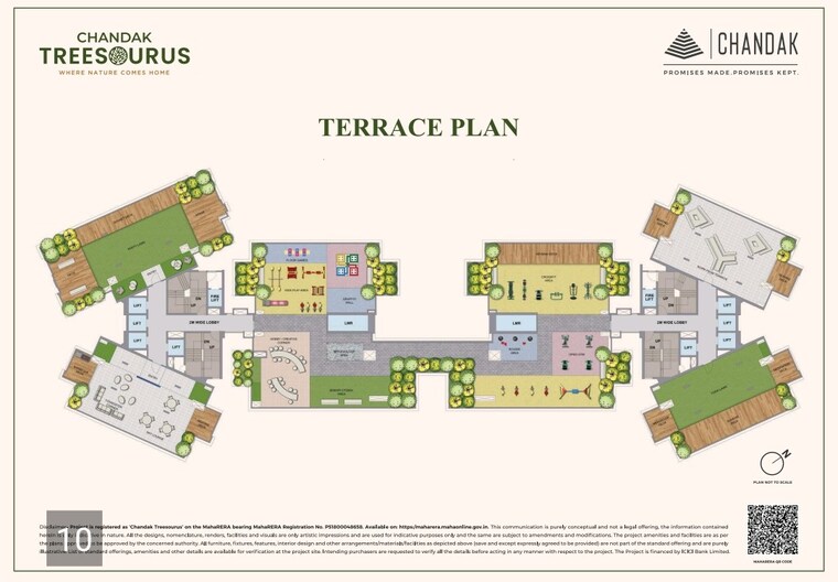 Master Plan, chandak-treesourus 3 Bedroom 1019 Sq.Ft. Apartment In Malad West Mumbai 8907770