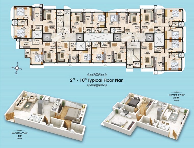 Floor Plan, mamtora-shree-govind-krupa 2 Bedroom 627 Sq.Ft. Apartment In Malad West Mumbai 8907882