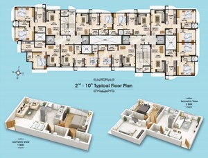 Floor Plan in 2 BHK Apartment at Mamtora Shree Govind Krupa, Malad West – for Sale