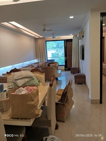 Living Room in 3 BHK Builder Floor at Anand Niketan – for Rent