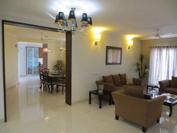 Living Room in 4 BHK Apartment at Regency Pinnacle Heights, Thanisandra – for Rent
