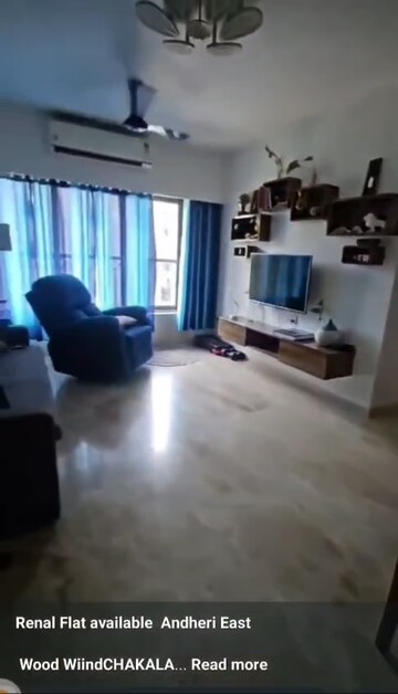 Living Room in 2 BHK Apartment at Kamala Bhavan, Andheri East – for Rent