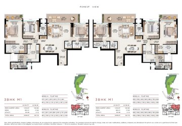Floor Plan in 3 BHK Apartment at Chandivali – for Sale