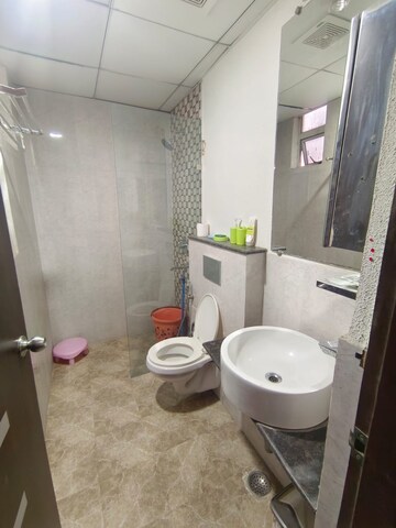 Bathroom in 3 BHK Apartment at Gaur Saundaryam, Tech Zone 4 Greater Noida – for Rent