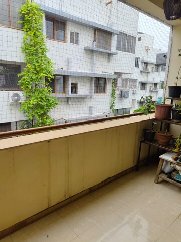 Balcony in 3 BHK Apartment at Thaltej – for Rent