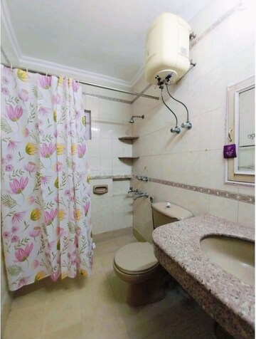 Bathroom in 2 BHK Apartment at Vasant Kunj – for Rent