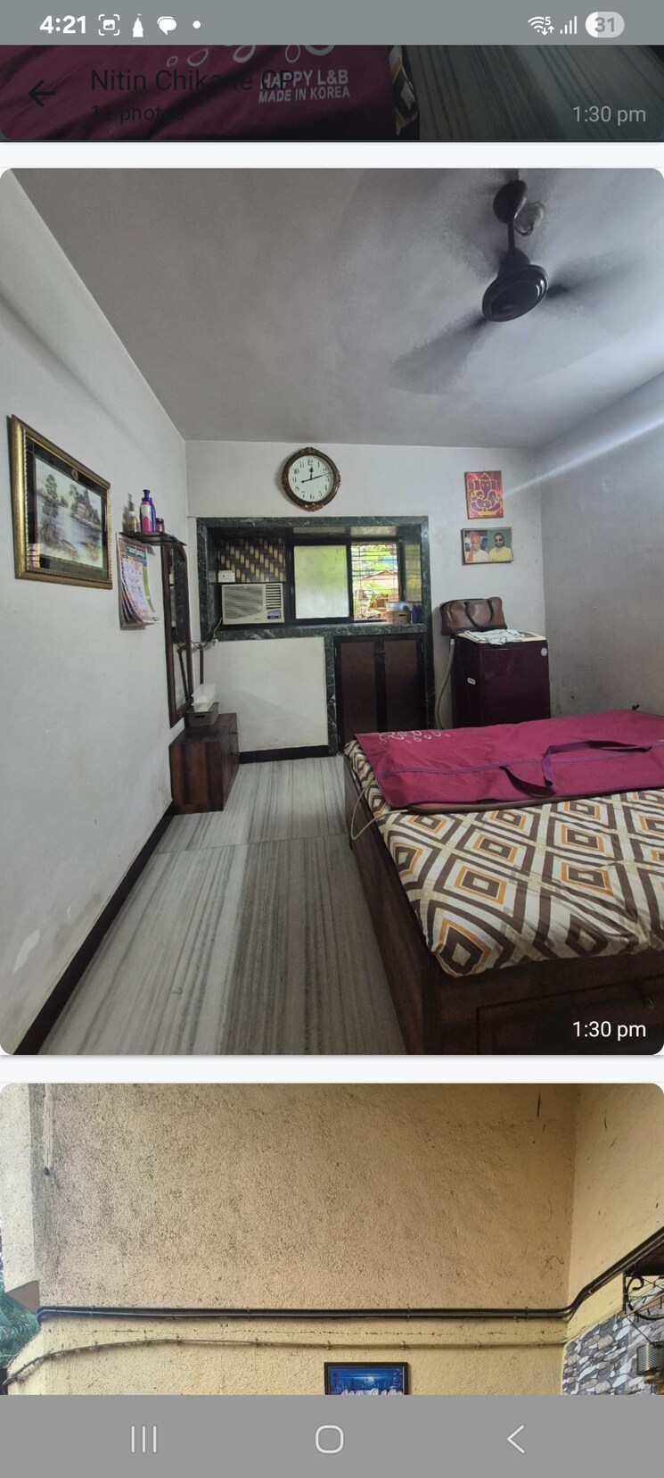 Bedroom, omkar-sanpada 1 Bedroom 500 Sq.Ft. Apartment In Sanpada Navi Mumbai 8908757