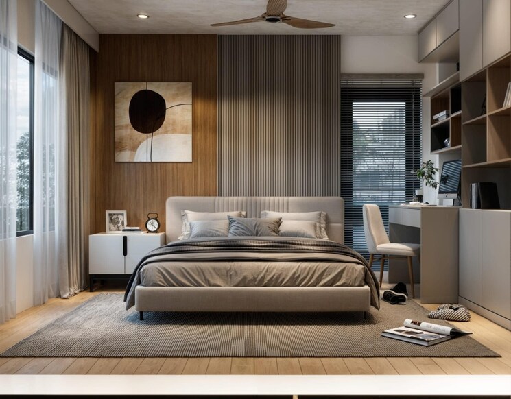 Bedroom, anand niketan 4 Bedroom 400 Sq.Yd. Builder Floor In Anand Niketan Delhi 8908792