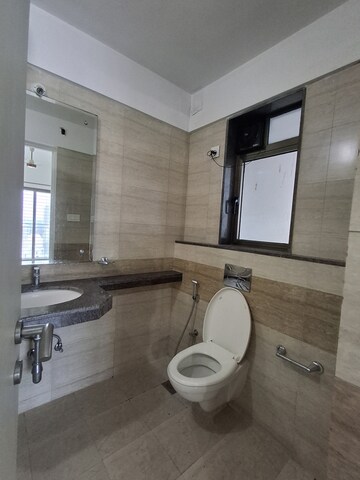 Bathroom in 3 BHK Apartment at Raheja Serenity, Kandivali East – for Rent