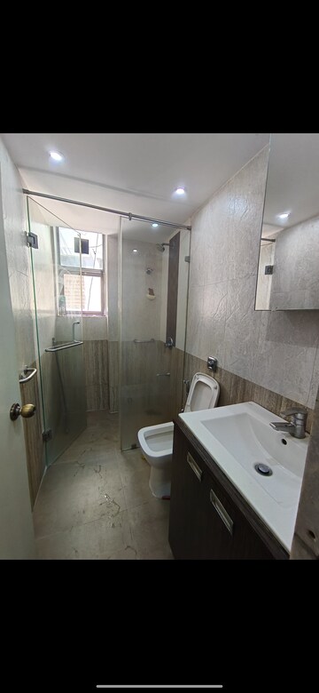 Bathroom in 3 BHK Apartment at Runwal Nirvana, Parel – for Rent