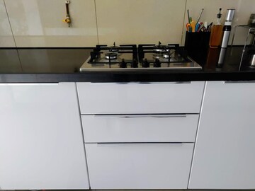 Kitchen in 3 BHK Apartment at Shapoorji Pallonji Vicinia, Powai – for Rent