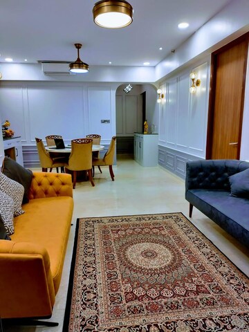 Living Room in 3 BHK Apartment at Shapoorji Pallonji Vicinia, Powai – for Rent