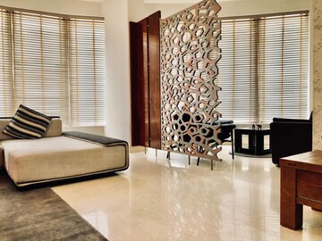 Living Room in 4 BHK Builder Floor at Emaar The Palm Drive-Palm Studios, Sector 66 – for Rent
