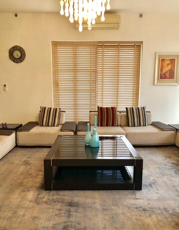 Living Room in 4 BHK Builder Floor at Emaar The Palm Drive-Palm Studios, Sector 66 – for Rent