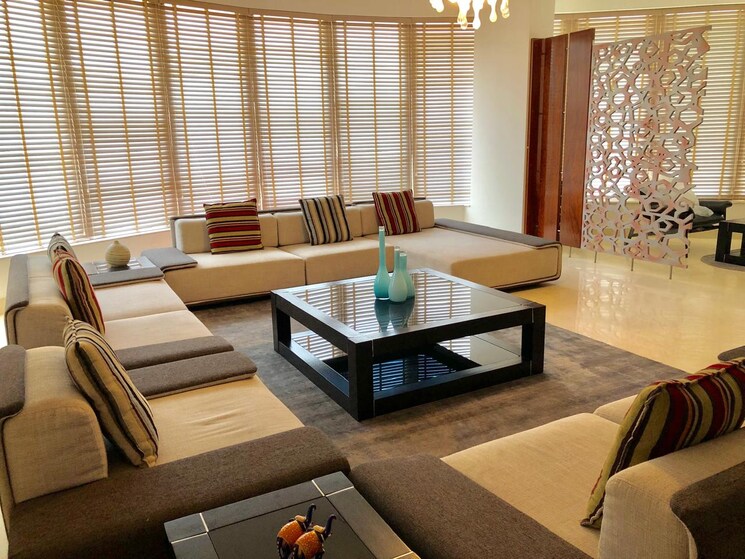 Living Room, emaar-the-palm-drive-palm-studios 4 Bedroom 3300 Sq.Ft. Builder Floor In Sector 66 Gurgaon 8908987