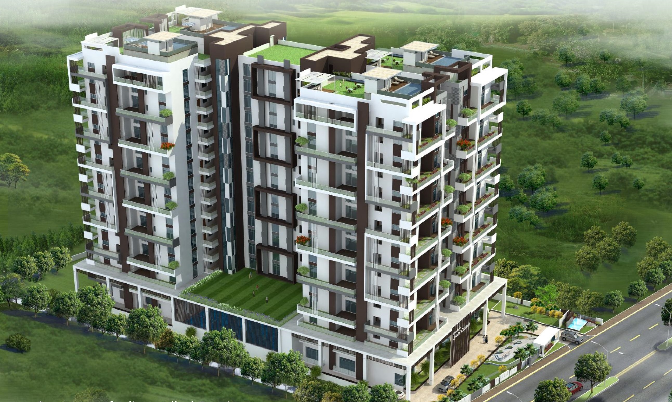 4 BHK + Pooja Room Apartment For Rent in Trendset Jayabheri Elevate