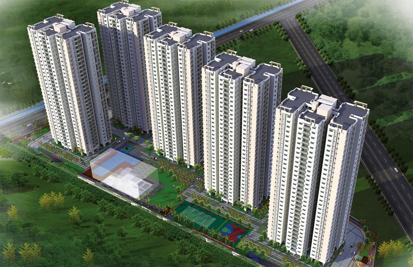 3 BHK + Pooja Room 2075 Sq.Ft. Apartment in Jayabheri The Summit