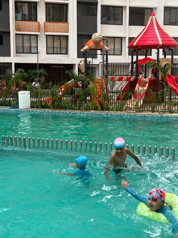 Swimming Pool in 2 BHK Apartment at Shaporji PaIlonji Joyville New Tower, Virar West – for Rent