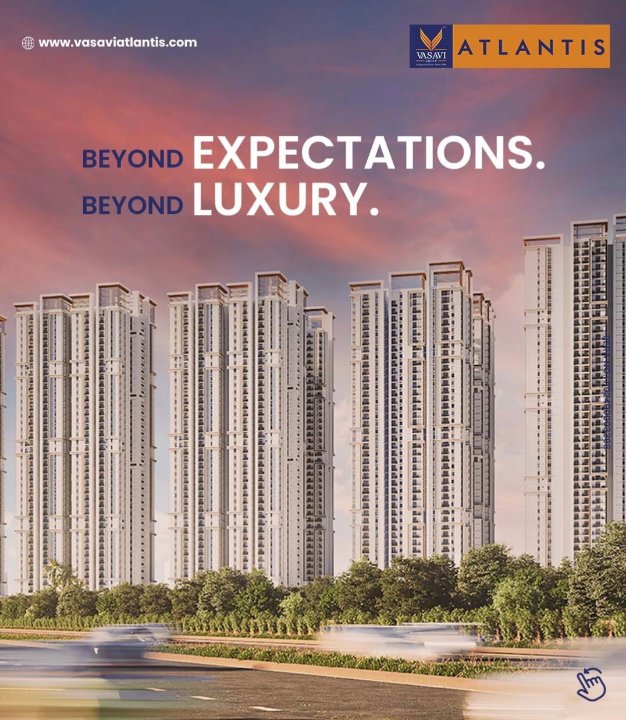 2.5 BHK + Pooja Room,Servant Room,Study Room,Extra Room 2222 Sq.Ft. Apartment in Vasavi Atlantis