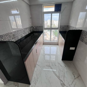 Kitchen in 1 BHK Apartment at The Baya Junction, Barrister Nath Pai Nagar – for Rent