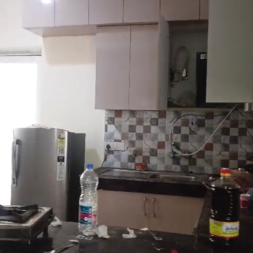 Kitchen in 3.5 BHK Apartment at Sikka Kaamna Greens, Sector 143 – for Rent