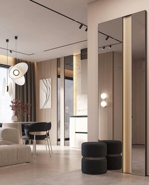 Living Room in 3.5 BHK Apartment at Hari Nagar – for Sale