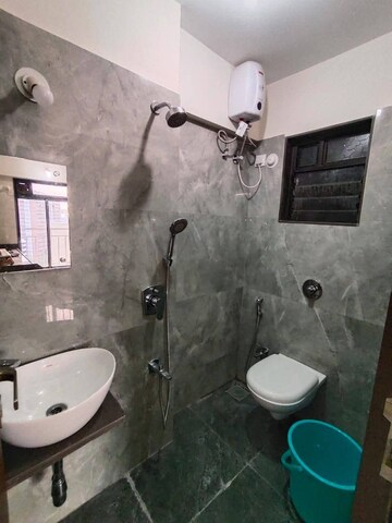 Bathroom in 1 BHK Apartment at Chaitanya Anand Lunkhod CHSL, Andheri West – for Rent