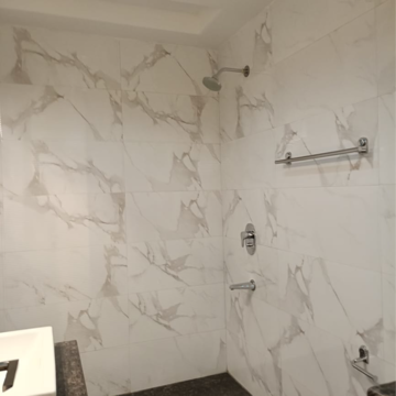 Bathroom in 4 BHK Builder Floor at Pragya Kunj  Apartments, Kailash Colony – for Rent