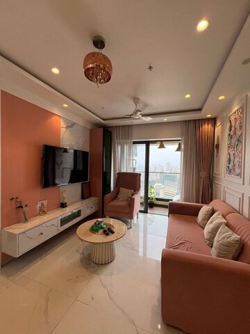 Living Room in 3.5 BHK Apartment at Runwal Elegante, Andheri West – for Rent