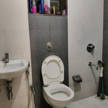 Bathroom in 1 BHK Apartment at Sachdev Complex, Bhatti Pada – for Sale