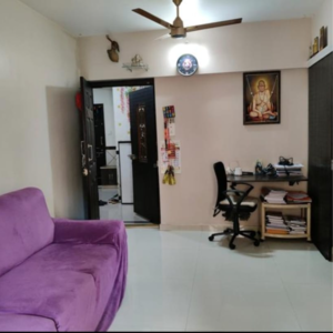 Living Room in 1 BHK Apartment at Sachdev Complex, Bhatti Pada – for Sale