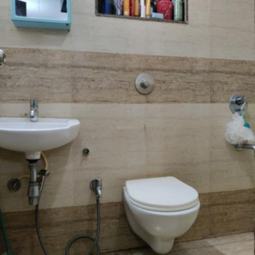 Bathroom in 1 BHK Apartment at Sachdev Complex, Bhatti Pada – for Sale