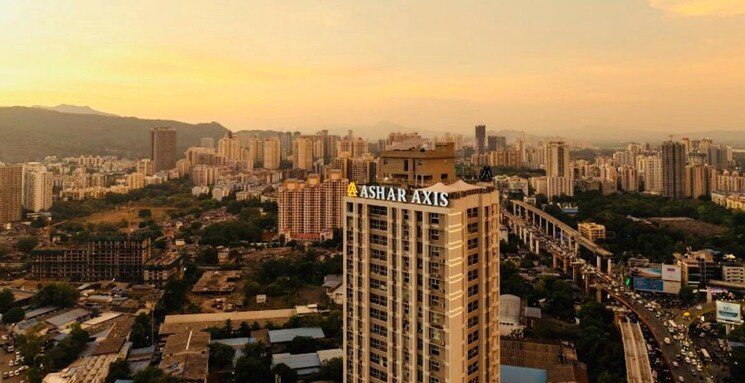 Exterior View, ashar-axis 2 Bedroom 678 Sq.Ft. Apartment In Majiwada Thane 8909539