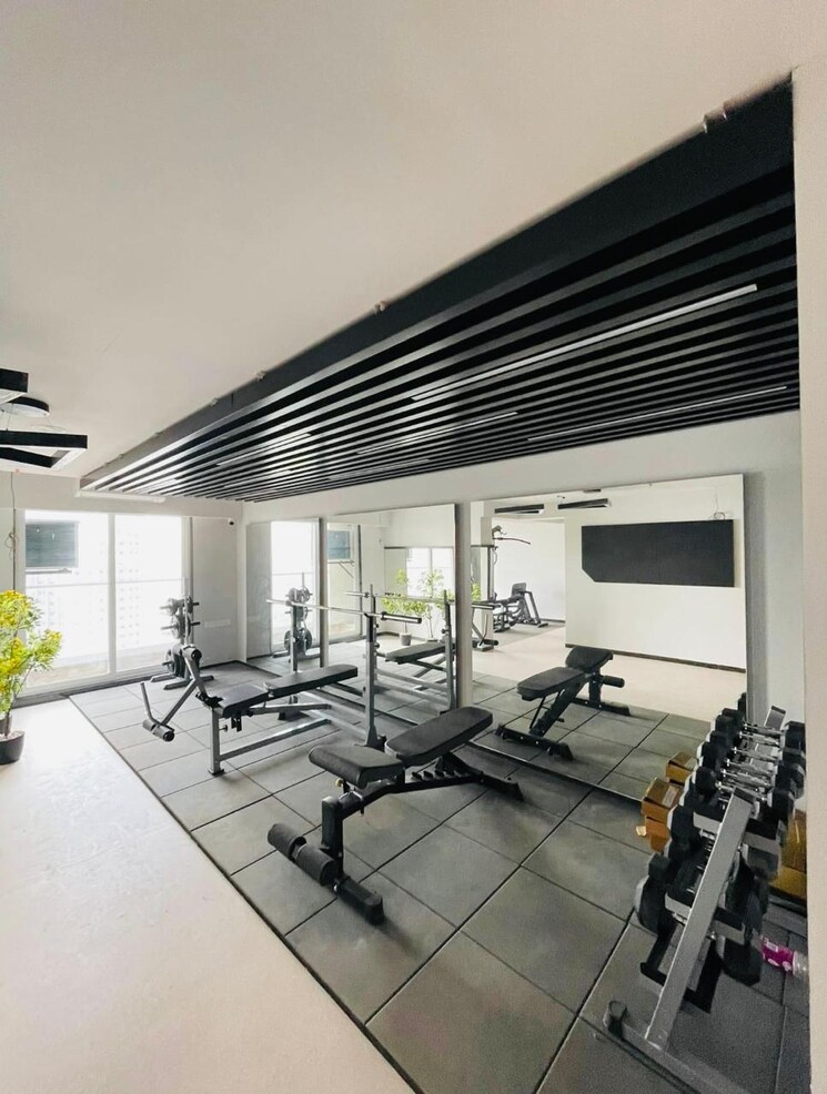 Gym, ashar-axis 2 Bedroom 678 Sq.Ft. Apartment In Majiwada Thane 8909539