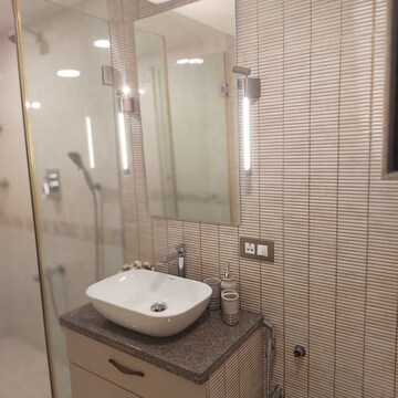 Bathroom in 3 BHK Apartment at Sunder Bhavan, Khar West – for Rent