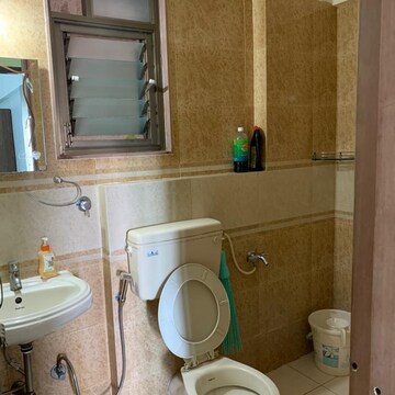 Bathroom in 2 BHK Apartment at Mahavir Universe Stellar CHS, Kukreja – for Rent
