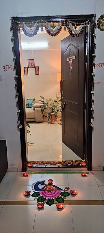 Living Room in 3 BHK Apartment at Eisha Empire, Hadapsar – for Sale