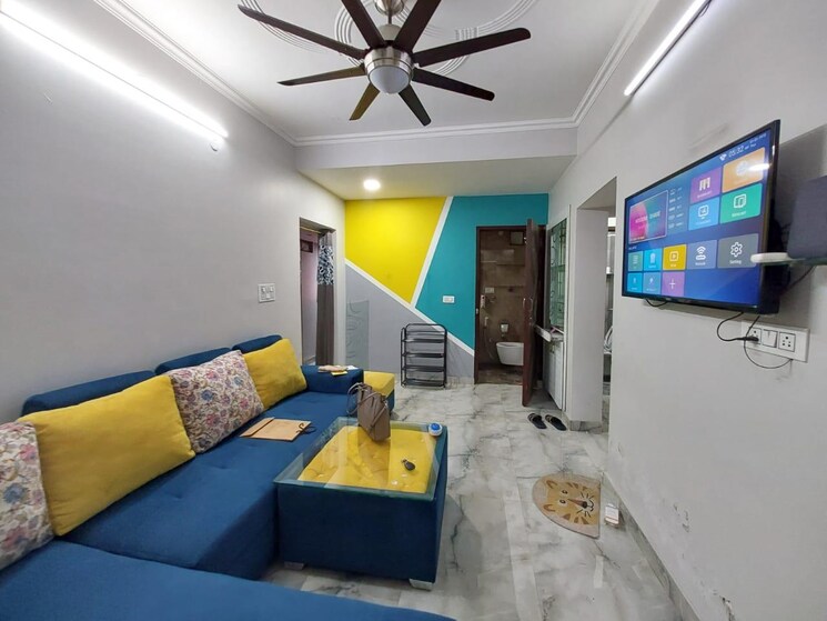 Living Room, anuradha-apartments-cghs 1.5 Bedroom 850 Sq.Ft. Apartment In Paschim Vihar Delhi 8909644