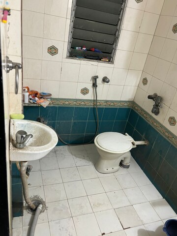 Bathroom in 1 BHK Apartment at Sagar Avenue, Santacruz East – for Rent